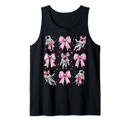 Astronaut Space Girl Kokette Schleife Rosa Mama Tank Top Astronaut Space Girl Kokette Schleife Rosa Mama Tank Top von Womens Pink Coquette Bow Astronaut Space Gifts