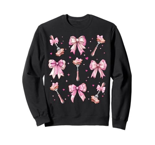 Speck Schweinefleisch Mädchen Kokette Schleife Rosa Mama Mama Sweatshirt Speck Schweinefleisch Mädchen Kokette Schleife Rosa Mama Mama Sweatshirt von Womens Pink Coquette Bow Bacon Pork Gifts