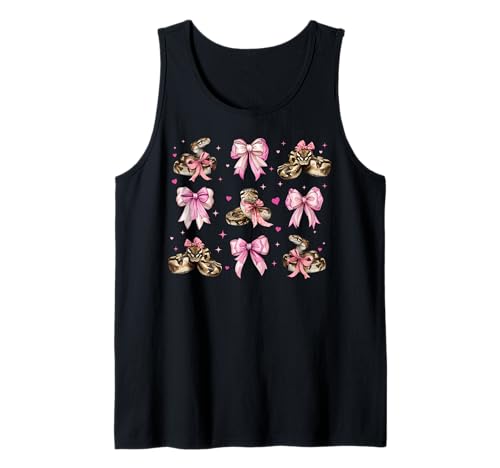Ball Python Snake Girl Kokette Schleife Rosa Mama Tank Top Ball Python Snake Girl Kokette Schleife Rosa Mama Tank Top von Womens Pink Coquette Bow Ball Python Snake Gifts