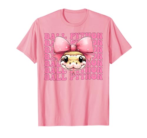 Kokette Schleife Ball Python Schlange Mädchen Mama Muttertag Rosa T-Shirt Kokette Schleife Ball Python Schlange Mädchen Mama Muttertag Rosa T-Shirt von Womens Pink Coquette Bow Ball Python Snake Gifts