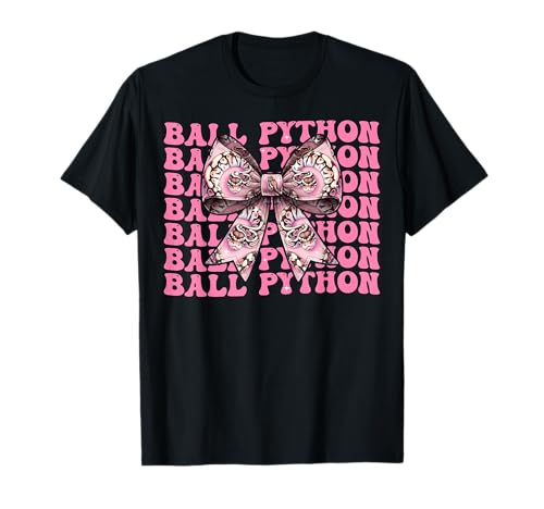 Kokette Schleife Ball Python Schlange Mädchen Mama Muttertag Rosa T-Shirt von Womens Pink Coquette Bow Ball Python Snake Gifts