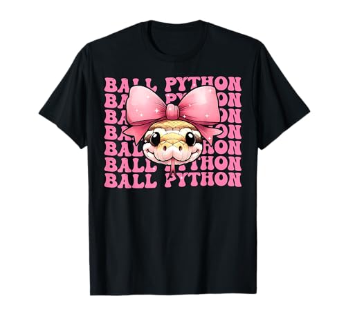 Kokette Schleife Ball Python Schlange Mädchen Mama Muttertag Rosa T-Shirt Kokette Schleife Ball Python Schlange Mädchen Mama Muttertag Rosa T-Shirt von Womens Pink Coquette Bow Ball Python Snake Gifts