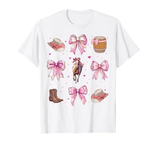 Barrel Racer Barrel Racing Rodeo Mädchen Kokette Bogen Rosa Mama T-Shirt Barrel Racer Barrel Racing Rodeo Mädchen Kokette Bogen Rosa Mama T-Shirt von Womens Pink Coquette Bow Barrel Racer Rodeo Gifts