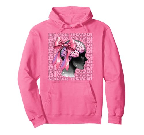 Verhaltenstherapeut ABA Therapeut ABA Therapeut Mädchen Kokette Pullover Hoodie von Womens Pink Coquette Bow Behavior Therapist Gifts
