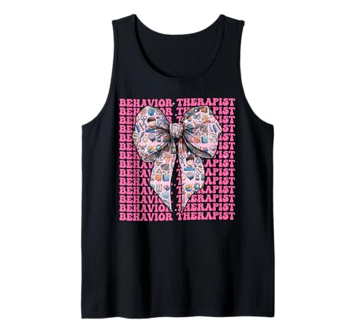 Verhaltenstherapeut ABA Therapeut ABA Therapeut Mädchen Kokette Tank Top Verhaltenstherapeut ABA Therapeut ABA Therapeut Mädchen Kokette Tank Top von Womens Pink Coquette Bow Behavior Therapist Gifts