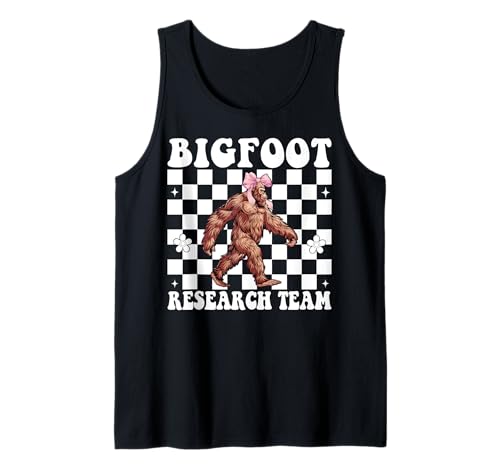 Bigfoot Research Team Lustiger Sasquatch Girl Mom Coquette Bow Tank Top Bigfoot Research Team Lustiger Sasquatch Girl Mom Coquette Bow Tank Top von Womens Pink Coquette Bow Bigfoot Sasquatch Gifts