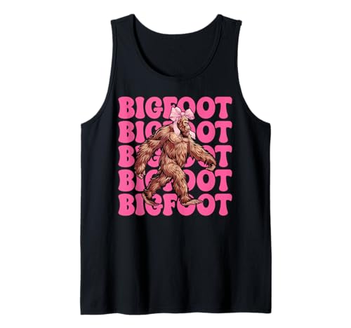 Bigfoot Sasquatch Mädchen Mama Muttertag Rosa Kokette Schleife Tank Top Bigfoot Sasquatch Mädchen Mama Muttertag Rosa Kokette Schleife Tank Top von Womens Pink Coquette Bow Bigfoot Sasquatch Gifts