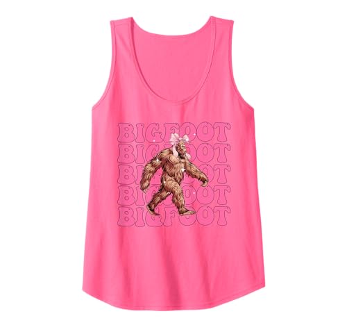 Coquette Bow Bigfoot Sasquatch Yeti Mädchen Mama Muttertag Tank Top Coquette Bow Bigfoot Sasquatch Yeti Mädchen Mama Muttertag Tank Top von Womens Pink Coquette Bow Bigfoot Sasquatch Gifts