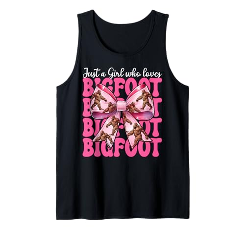 Just A Girl Who Loves Bigfoot Sasquatch Kokettschleife Tank Top Just A Girl Who Loves Bigfoot Sasquatch Kokettschleife Tank Top von Womens Pink Coquette Bow Bigfoot Sasquatch Gifts