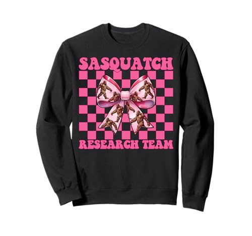 Sasquatch Research Team Bigfoot Girl Mama Coquette Bow Sweatshirt Sasquatch Research Team Bigfoot Girl Mama Coquette Bow Sweatshirt von Womens Pink Coquette Bow Bigfoot Sasquatch Gifts