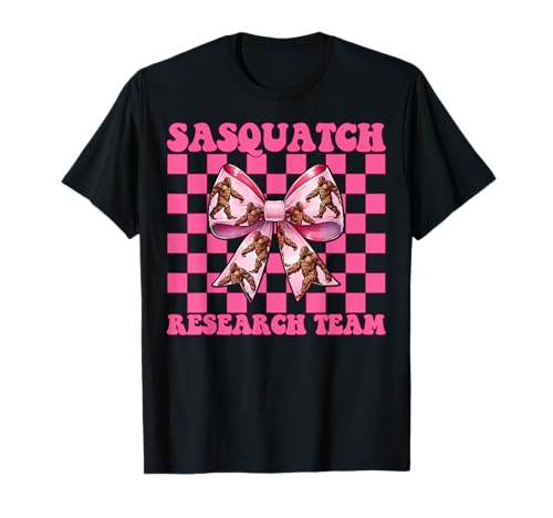Sasquatch Research Team Bigfoot Girl Mama Coquette Bow T-Shirt Sasquatch Research Team Bigfoot Girl Mama Coquette Bow T-Shirt von Womens Pink Coquette Bow Bigfoot Sasquatch Gifts