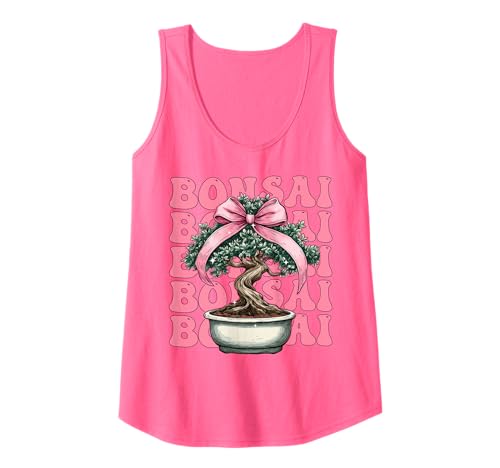 Kokette Schleife Bonsai Baum Japanisches Zen-Mädchen Mutter Muttertag Tank Top Kokette Schleife Bonsai Baum Japanisches Zen-Mädchen Mutter Muttertag Tank Top von Womens Pink Coquette Bow Bonsai Japanese Gifts