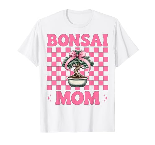 Bonsai Mom Mama Tree Japanischer Zen Muttertag Kokette Schleife T-Shirt von Womens Pink Coquette Bow Bonsai Tree Zen Gifts