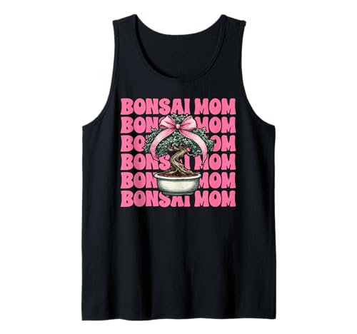 Bonsai Mom Mama Tree Japanischer Zen Muttertag Kokette Schleife Tank Top von Womens Pink Coquette Bow Bonsai Tree Zen Gifts