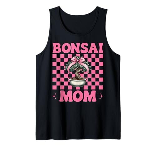 Bonsai Mom Mama Tree Japanischer Zen Muttertag Kokette Schleife Tank Top von Womens Pink Coquette Bow Bonsai Tree Zen Gifts