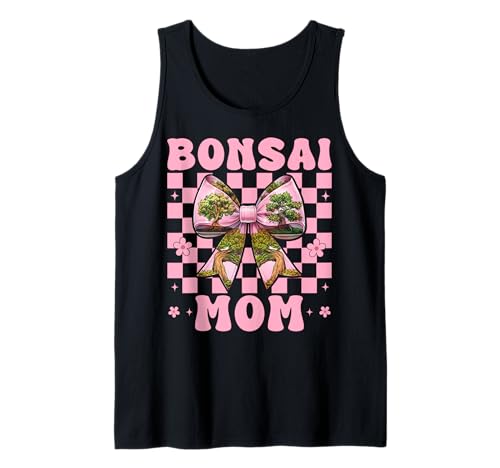 Bonsai Mom Mama Tree Japanischer Zen Muttertag Kokette Schleife Tank Top von Womens Pink Coquette Bow Bonsai Tree Zen Gifts