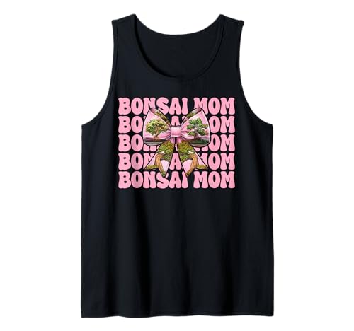 Bonsai Mom Mama Tree Japanischer Zen Muttertag Kokette Schleife Tank Top von Womens Pink Coquette Bow Bonsai Tree Zen Gifts