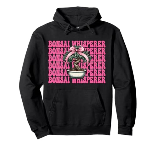 Bonsai Whisperer Tree Japanisches Zen Girl Mom Kokette Bogen Pullover Hoodie von Womens Pink Coquette Bow Bonsai Tree Zen Gifts