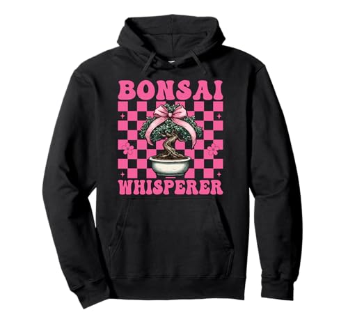 Bonsai Whisperer Tree Japanisches Zen Girl Mom Kokette Bogen Pullover Hoodie von Womens Pink Coquette Bow Bonsai Tree Zen Gifts