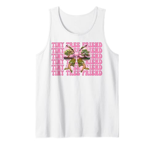 Lustiger Bonsai, Japanisches Zen, Mädchen, Mutter, Kokette, Kleiner Baumfreund Tank Top von Womens Pink Coquette Bow Bonsai Tree Zen Gifts