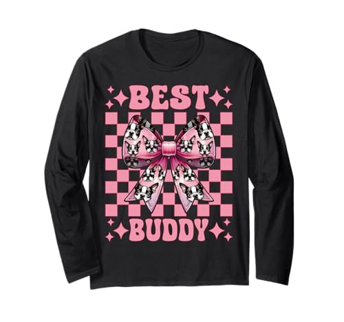 Best Buddy Boston Terrier, Bostie, Hund, Mädchen, Mama, Kokettenbogen Langarmshirt Best Buddy Boston Terrier, Bostie, Hund, Mädchen, Mama, Kokettenbogen Langarmshirt von Womens Pink Coquette Bow Boston Terrier Dog Gifts