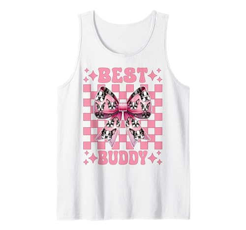Best Buddy Boston Terrier, Bostie, Hund, Mädchen, Mama, Kokettenbogen Tank Top von Womens Pink Coquette Bow Boston Terrier Dog Gifts