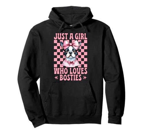 Nur EIN Mädchen, das Bosties liebt Boston Terrier Bostie Dog Pullover Hoodie Nur EIN Mädchen, das Bosties liebt Boston Terrier Bostie Dog Pullover Hoodie von Womens Pink Coquette Bow Boston Terrier Dog Gifts