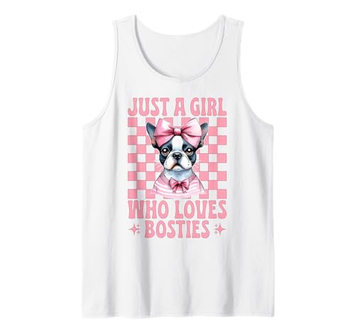 Nur EIN Mädchen, das Bosties liebt Boston Terrier Bostie Dog Tank Top Nur EIN Mädchen, das Bosties liebt Boston Terrier Bostie Dog Tank Top von Womens Pink Coquette Bow Boston Terrier Dog Gifts