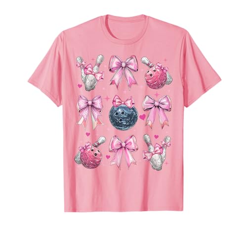 Bowlingnadel Mädchen Kokette Schleife Rosa Mama T-Shirt Bowlingnadel Mädchen Kokette Schleife Rosa Mama T-Shirt von Womens Pink Coquette Bow Bowling Player Gifts