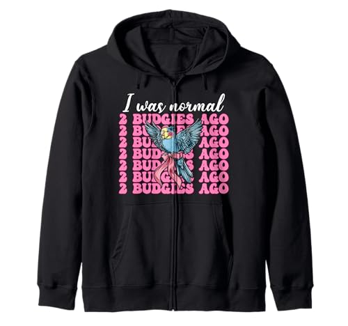 I was Normal 2 Wellensittiche Ago Wellensittich Papagei Mädchen Mama Kapuzenjacke I was Normal 2 Wellensittiche Ago Wellensittich Papagei Mädchen Mama Kapuzenjacke von Womens Pink Coquette Bow Budgie Budgerigar Gifts