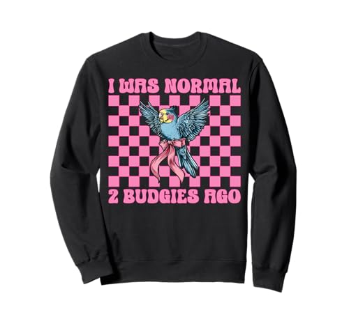 I was Normal 2 Wellensittiche Ago Wellensittich Papagei Mädchen Mama Sweatshirt I was Normal 2 Wellensittiche Ago Wellensittich Papagei Mädchen Mama Sweatshirt von Womens Pink Coquette Bow Budgie Budgerigar Gifts