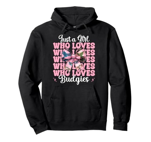 Just A Girl Who Loves Wellensittich Mädchen Wellensittich Papagei Pullover Hoodie Just A Girl Who Loves Wellensittich Mädchen Wellensittich Papagei Pullover Hoodie von Womens Pink Coquette Bow Budgie Budgerigar Gifts