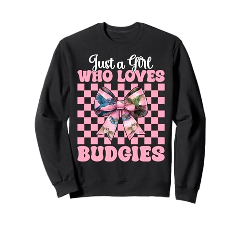 Just A Girl Who Loves Wellensittich Mädchen Wellensittich Papagei Sweatshirt Just A Girl Who Loves Wellensittich Mädchen Wellensittich Papagei Sweatshirt von Womens Pink Coquette Bow Budgie Budgerigar Gifts