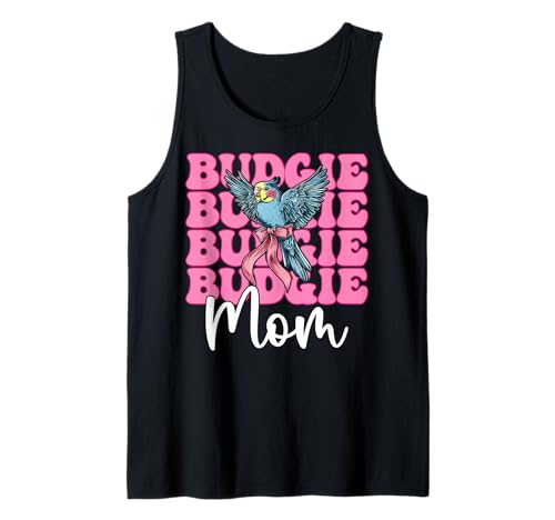 Wellensittich Mama Wellensittich Papagei Muttertag Kokette Schleife Tank Top Wellensittich Mama Wellensittich Papagei Muttertag Kokette Schleife Tank Top von Womens Pink Coquette Bow Budgie Budgerigar Gifts