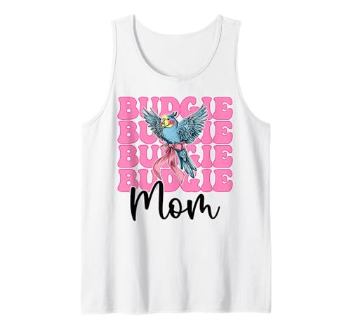Wellensittich Mama Wellensittich Papagei Muttertag Kokette Schleife Tank Top Wellensittich Mama Wellensittich Papagei Muttertag Kokette Schleife Tank Top von Womens Pink Coquette Bow Budgie Budgerigar Gifts
