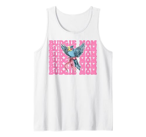 Wellensittich Mama Wellensittich Papagei Muttertag Kokette Schleife Tank Top Wellensittich Mama Wellensittich Papagei Muttertag Kokette Schleife Tank Top von Womens Pink Coquette Bow Budgie Budgerigar Gifts