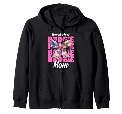 World's Best Wellensittich Mama Wellensittich Papagei Muttertag Kapuzenjacke World's Best Wellensittich Mama Wellensittich Papagei Muttertag Kapuzenjacke von Womens Pink Coquette Bow Budgie Budgerigar Gifts
