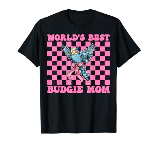World's Best Wellensittich Mama Wellensittich Papagei Muttertag T-Shirt World's Best Wellensittich Mama Wellensittich Papagei Muttertag T-Shirt von Womens Pink Coquette Bow Budgie Budgerigar Gifts