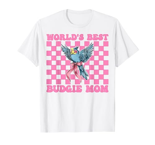 World's Best Wellensittich Mama Wellensittich Papagei Muttertag T-Shirt World's Best Wellensittich Mama Wellensittich Papagei Muttertag T-Shirt von Womens Pink Coquette Bow Budgie Budgerigar Gifts