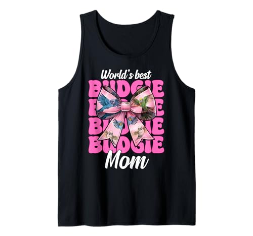 World's Best Wellensittich Mama Wellensittich Papagei Muttertag Tank Top World's Best Wellensittich Mama Wellensittich Papagei Muttertag Tank Top von Womens Pink Coquette Bow Budgie Budgerigar Gifts