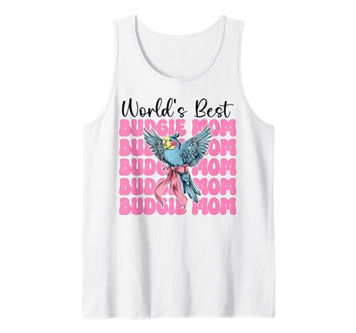 World's Best Wellensittich Mama Wellensittich Papagei Muttertag Tank Top World's Best Wellensittich Mama Wellensittich Papagei Muttertag Tank Top von Womens Pink Coquette Bow Budgie Budgerigar Gifts