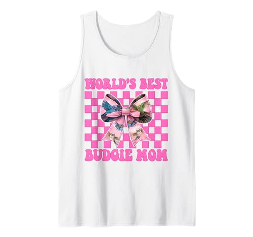 World's Best Wellensittich Mama Wellensittich Papagei Muttertag Tank Top World's Best Wellensittich Mama Wellensittich Papagei Muttertag Tank Top von Womens Pink Coquette Bow Budgie Budgerigar Gifts