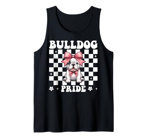 Bulldog Pride Kokettenbogen für Mädchen, Bulldogge, Mama Tank Top Bulldog Pride Kokettenbogen für Mädchen, Bulldogge, Mama Tank Top von Womens Pink Coquette Bow Bulldog Dog Gifts