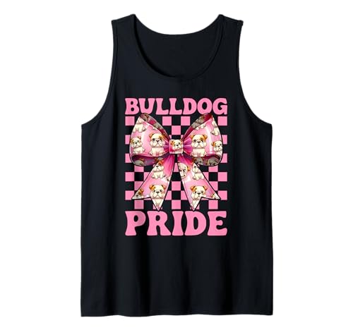 Bulldog Pride Kokettenbogen für Mädchen, Bulldogge, Mama Tank Top Bulldog Pride Kokettenbogen für Mädchen, Bulldogge, Mama Tank Top von Womens Pink Coquette Bow Bulldog Dog Gifts