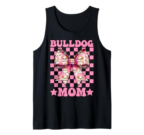 Bulldogge Mama Bulldogge Mama Hund Muttertag Kokette Tank Top Bulldogge Mama Bulldogge Mama Hund Muttertag Kokette Tank Top von Womens Pink Coquette Bow Bulldog Dog Gifts