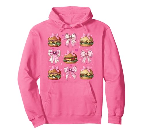 Burger Cheeseburger Hamburger Mädchen Kokette Schleife Rosa Mama Pullover Hoodie Burger Cheeseburger Hamburger Mädchen Kokette Schleife Rosa Mama Pullover Hoodie von Womens Pink Coquette Bow Burger Cheeseburger Gifts