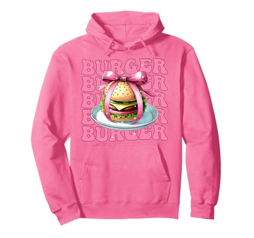 Coquette Bow Burger Cheeseburger für Mädchen, Mama, Muttertag, Rosa Pullover Hoodie Coquette Bow Burger Cheeseburger für Mädchen, Mama, Muttertag, Rosa Pullover Hoodie von Womens Pink Coquette Bow Burger Cheeseburger Gifts