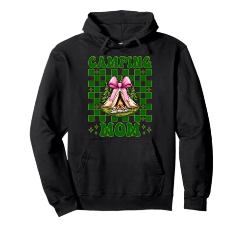 Camping Mama Camping Mama Camper Camp Muttertag Kokette Pullover Hoodie Camping Mama Camping Mama Camper Camp Muttertag Kokette Pullover Hoodie von Womens Pink Coquette Bow Camping Camper Camp Gifts