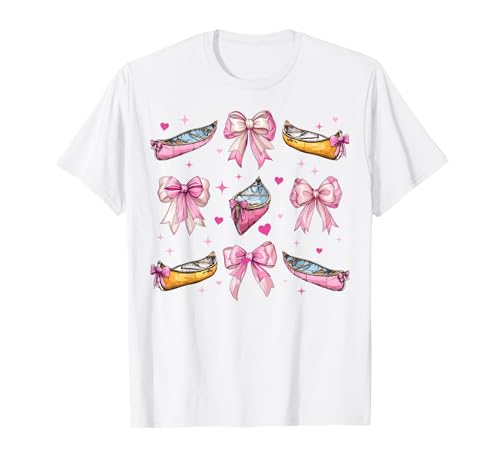 Kanufahren Kanu Boot Paddling Girl Coquette Bow Pink Mom T-Shirt Kanufahren Kanu Boot Paddling Girl Coquette Bow Pink Mom T-Shirt von Womens Pink Coquette Bow Canoeing Canoe Gifts
