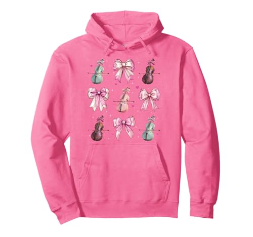 Celloinstrument Cellist Girl Coquette Bow Pink Mom Pullover Hoodie Celloinstrument Cellist Girl Coquette Bow Pink Mom Pullover Hoodie von Womens Pink Coquette Bow Cello Instrument Gifts